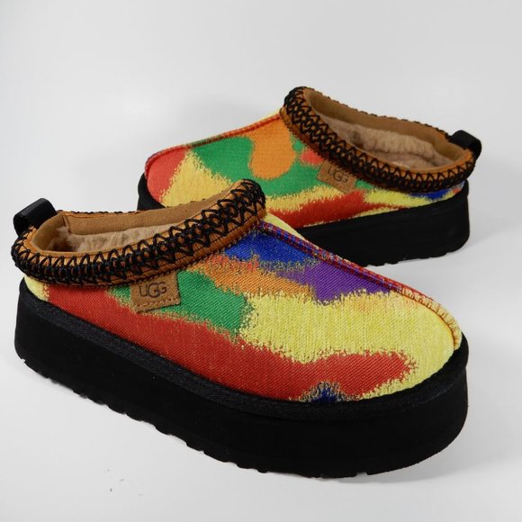 UGG Shoes - UGG Tazz Pridepop Platform SLIPPERS SHOES Size 37 6 Multicolor NEW